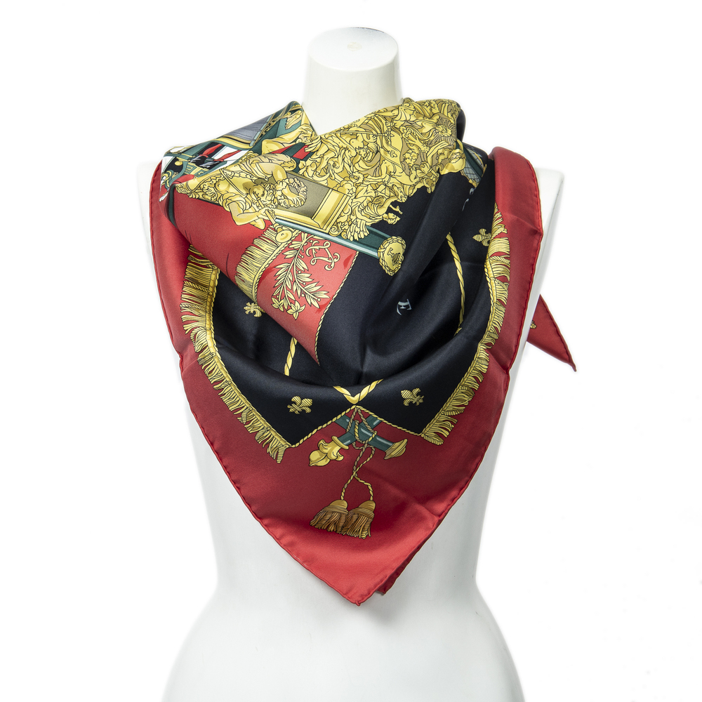Hermes Scarf Vue Du Carrosse De La Galère La Reale